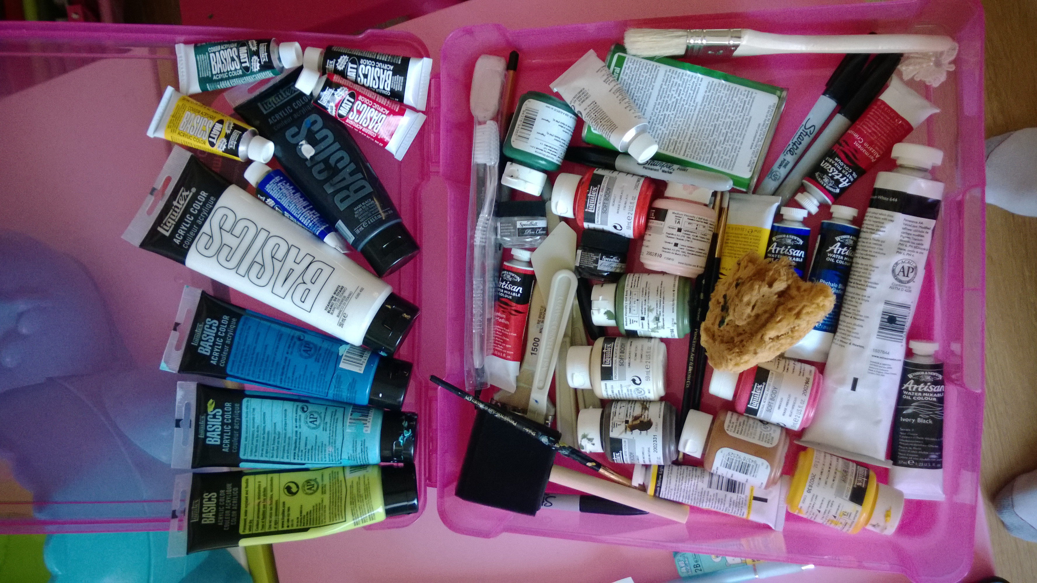 The Various Paints She Used